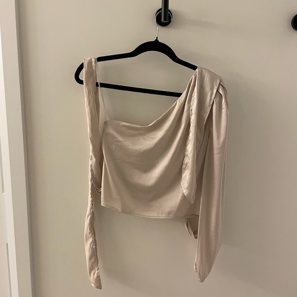 Scottie One Shoulder Wrap Top - Picture 7 of 7